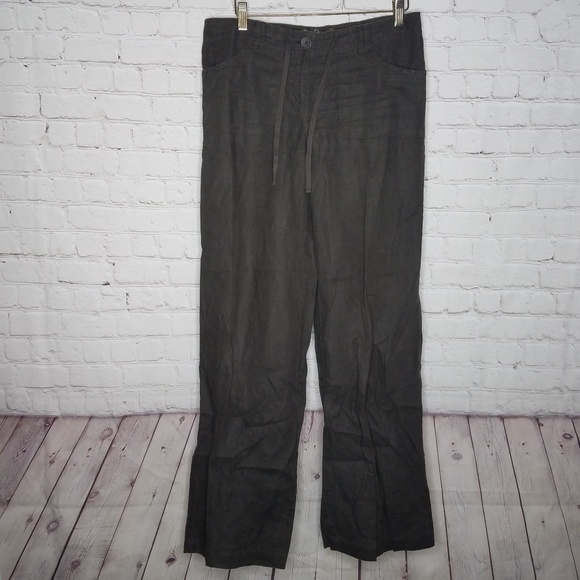 Avanti Pants - Avanti Pure Linen Brown Pants